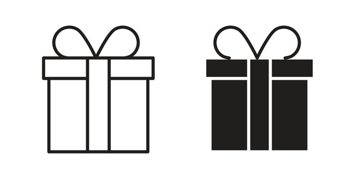 Gift icon collection vector illustrations, Vector pictogram