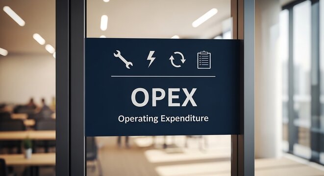 OPEX Operating Expenditure Sign in Corporate Office