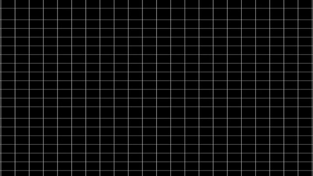 Digital abstract grid moving background. Grid graph pattern moving vertically downward seamless loop animation. abstract geometric grid background. 4k