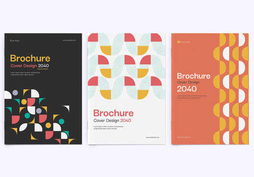 Modern Corporate Business Report Cover Template with Minimalist Abstract Background