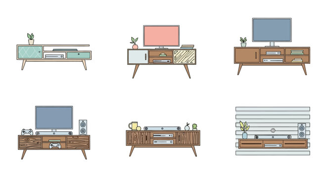 Mid Century Modern TV Stands.