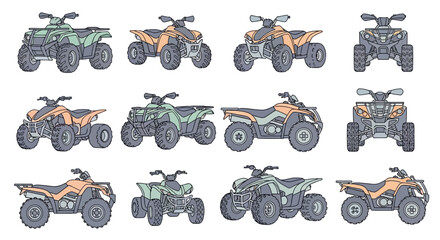 Collection of various all-terrain vehicles. © Setiaji