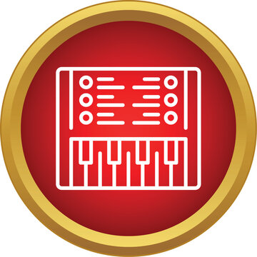 Stylized synthesizer or midi controller providing electronic music production equipment