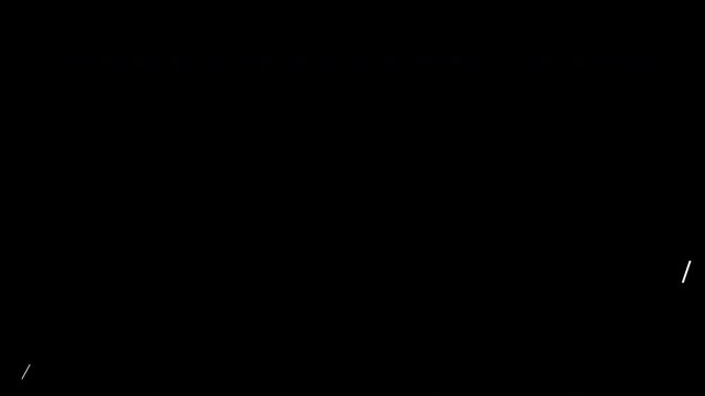 Short rectangular particles appear from the center with rotation and expand outward. Seamless 3D animation on transparent background in 4K with alpha channel for transitions and overlays.