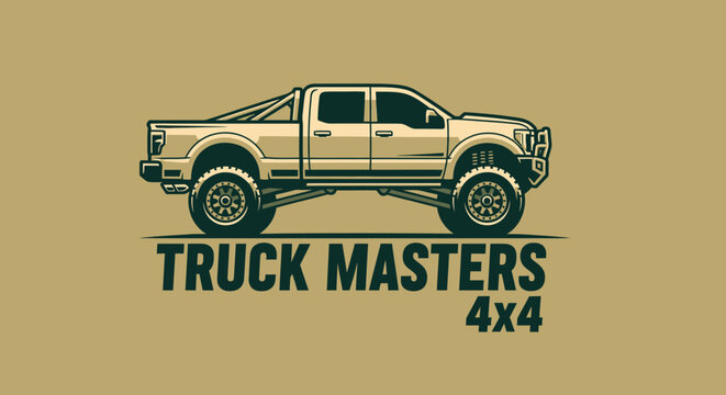 Truck Masters 4x4 - Rugged Off-Road Vehicle Design for Adventure and Power.