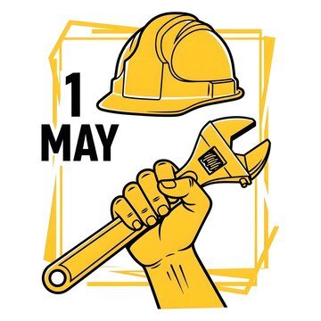 May day celebration worker's tools and symbolism