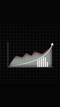 3d graphical representation of a curved surface with directional arrow