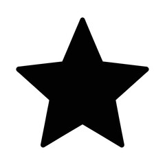 Fototapeta premium Vector graphic of a black star with simple lines
