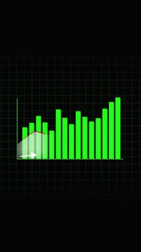 Green l-shaped line on a dark grid background with a small green square