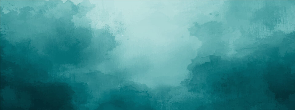 A mystical cloudscape in shades of aquamarine, the ethereal atmosphere captures a sense of tranquility. The soft, billowy formations hint at hidden depths and dreamy spaces.