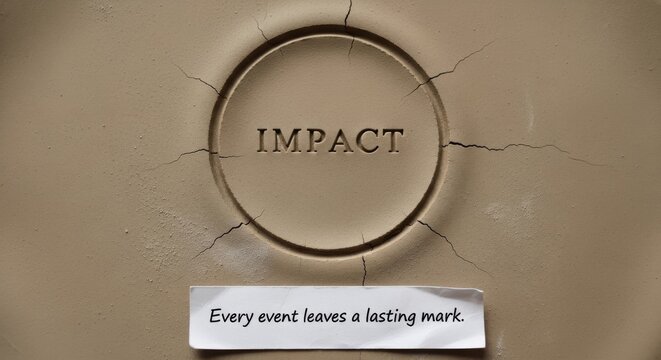 Impact Imprinted On Clay Surface