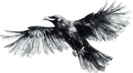 Obraz premium crow illustration 