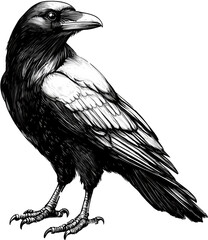 Obraz premium crow illustration 
