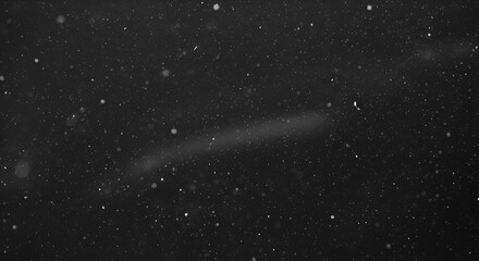 Fototapeta premium Abstract Dust Particles Floating in Dark Space with Light Streaks
