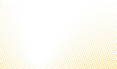 Yellow dots gradient on white background © Emma