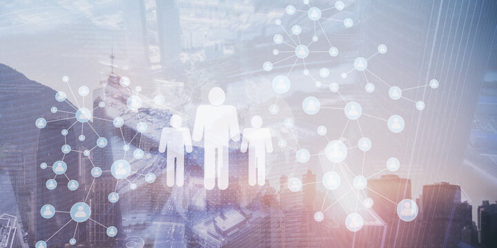 Online User Network Visualization and Human Interaction Data