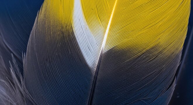 Close up of colorful feathers a vibrant display of natural texture and pattern
