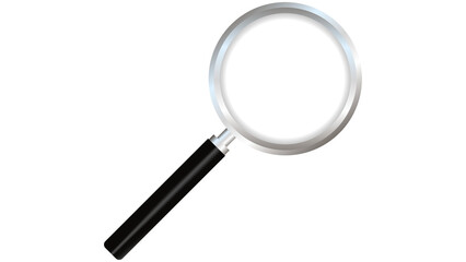 Magnifying glass png on transparent background, search tool and zoom tool.