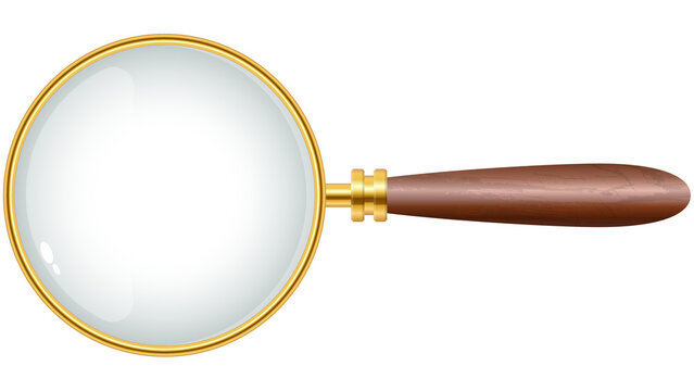 magnifying glass isolated on white