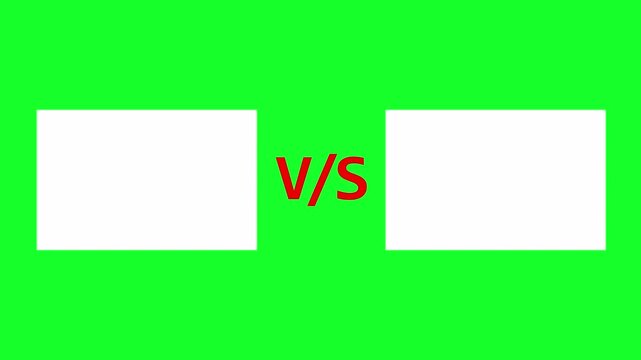 VS versus  animation versus vs bars in 4K animation  VS versus bars  animation, for sports and fight competition, game animation in transparent background with alpha channel