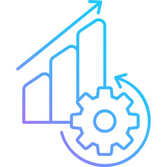 Fototapeta premium Process Improvement Gradient