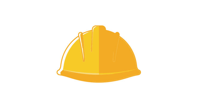 Yellow Hard Hat Safety Construction Helmet.