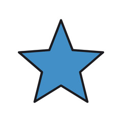 Obraz premium A simple and clean geometric illustration of a five-pointed star shape