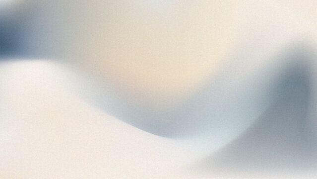 Abstract Grainy Gradient Background with Soft Off-White and Pale Blue Grey Waves