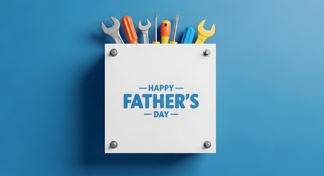 Father's day toolbox greeting