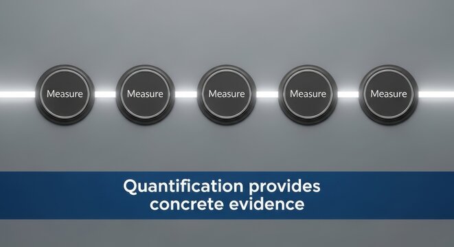 Three Measure Buttons Showing Quantification Provides Concrete Evidence