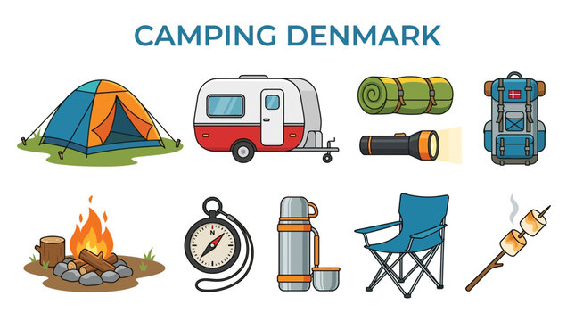 Camping Denmark Collection of Outdoor Gear and Activities.