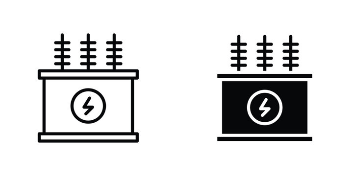 Transformer icon graphic design vector symbols. Best for Graphics