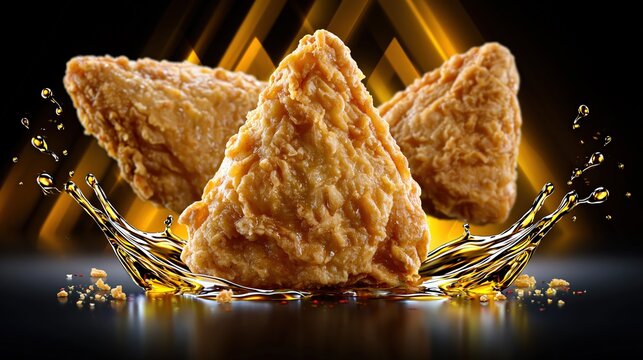 Crispy Fried Chicken with Golden Breading