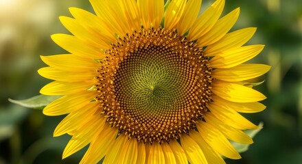 Obraz premium Close Up of a Vibrant Yellow Sunflower in Full Bloom