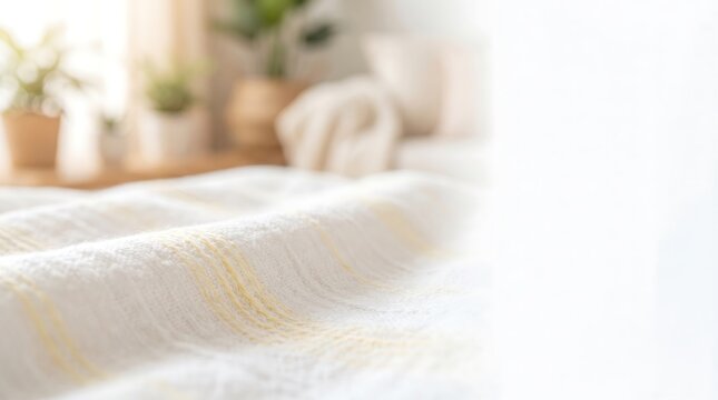 Soft warm glowing light over clean white cotton texture for gentle healthcare background