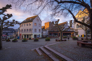 Naklejka premium In the historic center of Rüdesheim am Rhein