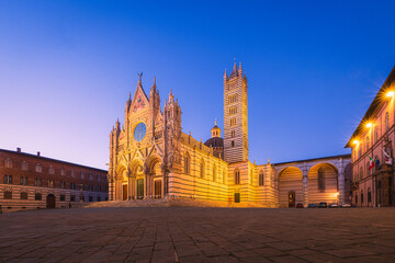Obraz premium In the historic center of Siena