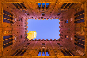 Obraz premium In the historic center of Siena