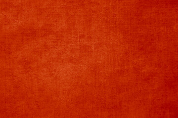 Fototapeta premium aged red orange canvas material wall texture creates vintage rough surface backdrop with atr artistical paint pattern and antique empty parchment design on old textured page mockup mock up template