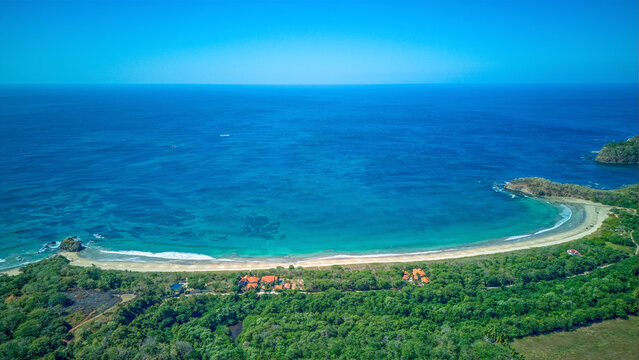 aerial view of the sea