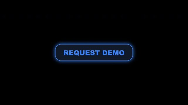 Request Demo Button Neon Glow Animation Loop