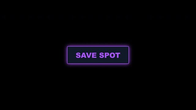 Save Spot Button Animation Transparent Background
