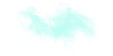 Wispy cyan smoke cloud isolated on black background abstract teal mist texture design element ethereal vapor effect glow © Ansari