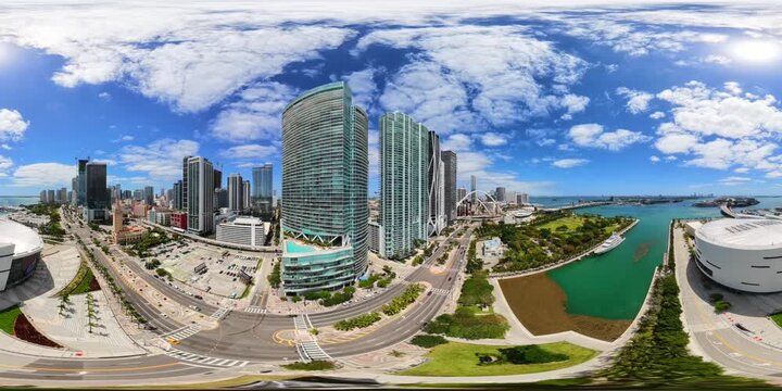 360 aerial video Miami Signature Bridge 2026