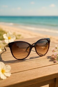 occhiali da sole da donna alla moda mare spiaggia