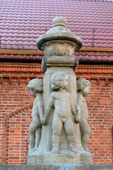 Obraz premium Puttenbrunnen Fountain at the Museum of the World Ocean in Kaliningrad