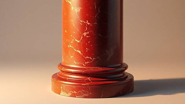 porphyry. A deep red porphyry column base from ancient Rome with a polished smooth surface and intricate veining. real-estate listings.