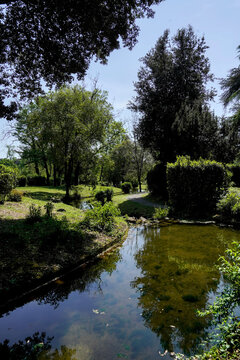 Complesso monumentale di Villa Reale di Marlia composto dalla bella residenza storica dove visse Elisa Baciocchi,sorella di Napoleone e dai lussurreggianti giardini. Lucca, Toscana, Italia