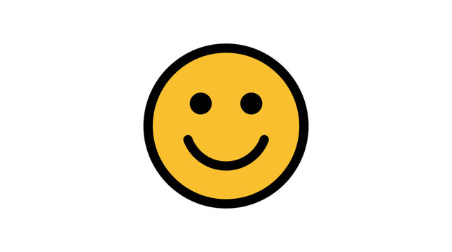 happy smiley face illustration with cheerful expression and colorful easter egg on a clean background