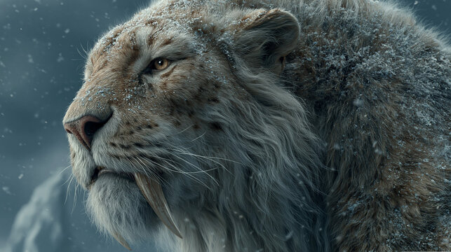 Smilodon, the saber-toothed tiger